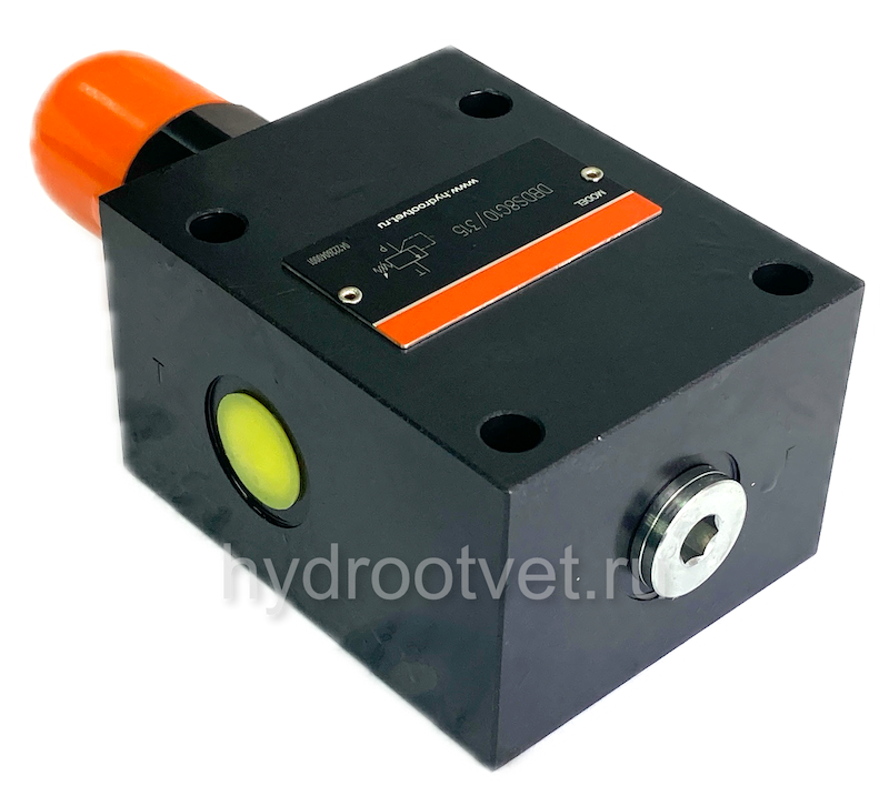 DBDS8G1X/100 - Предохранительный клапан прямого управления Ду8, давление регулировки до 100 бар, тип монтажа - резьбовой, элемент регулировки S = винт