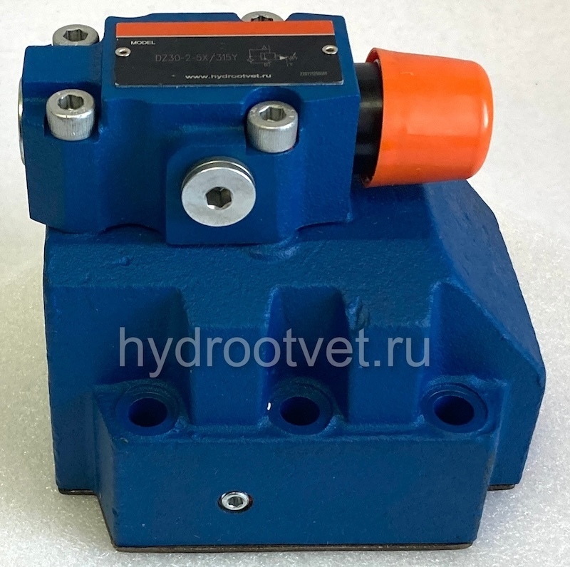 DZ30-2-5X/315Y - Клапан последовательности непрямого действия Ду32, с обратным клапаном с давлением регулировки до 315 бар, каналы управления Y - внешний