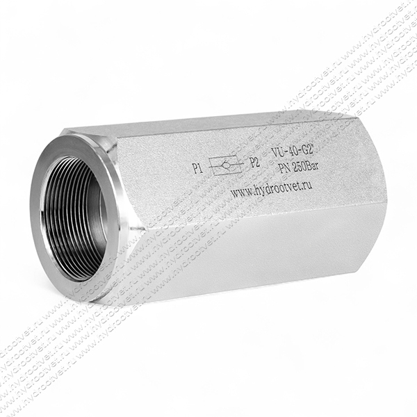 VU-40-G2 - Обратный клапан на высокое давление, резьба G2''