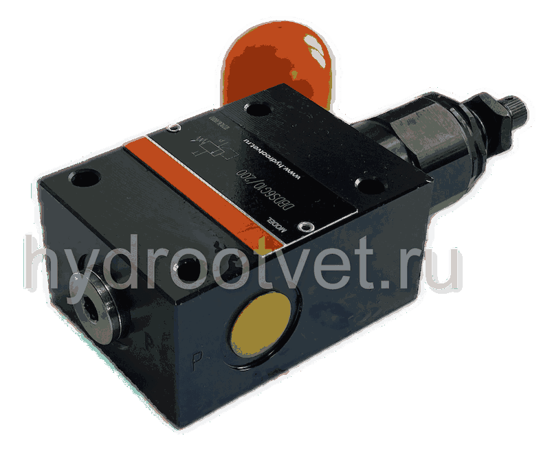 DBDH6G1X/315 - Предохранительный клапан прямого управления Ду6, давление регулировки до 315 бар, тип монтажа - резьбовой, элемент регулировки H = рукоятка