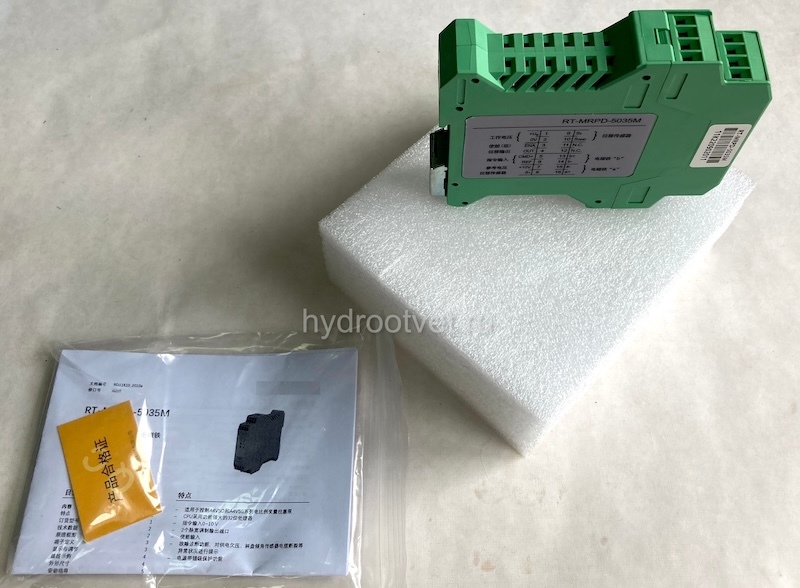 RT-MRPD-5035M - Электронный усилитель внешний для управления клапаном - пропорциональный регулятор аксиально-поршневого насоса A4VSO, A4VSG, сигнал 0-10В