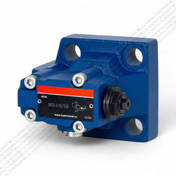 DB20-2-5X/200 - Предохранительный клапан Ду25 с давлением настройки до 200 бар, управление - X и Y - внутренние