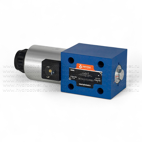 3WE10A31/CG24N9K4 - Гидрораспределитель золотниковый Ду 10 с электроуправлением G24, схема A (573), возврат - пружинный