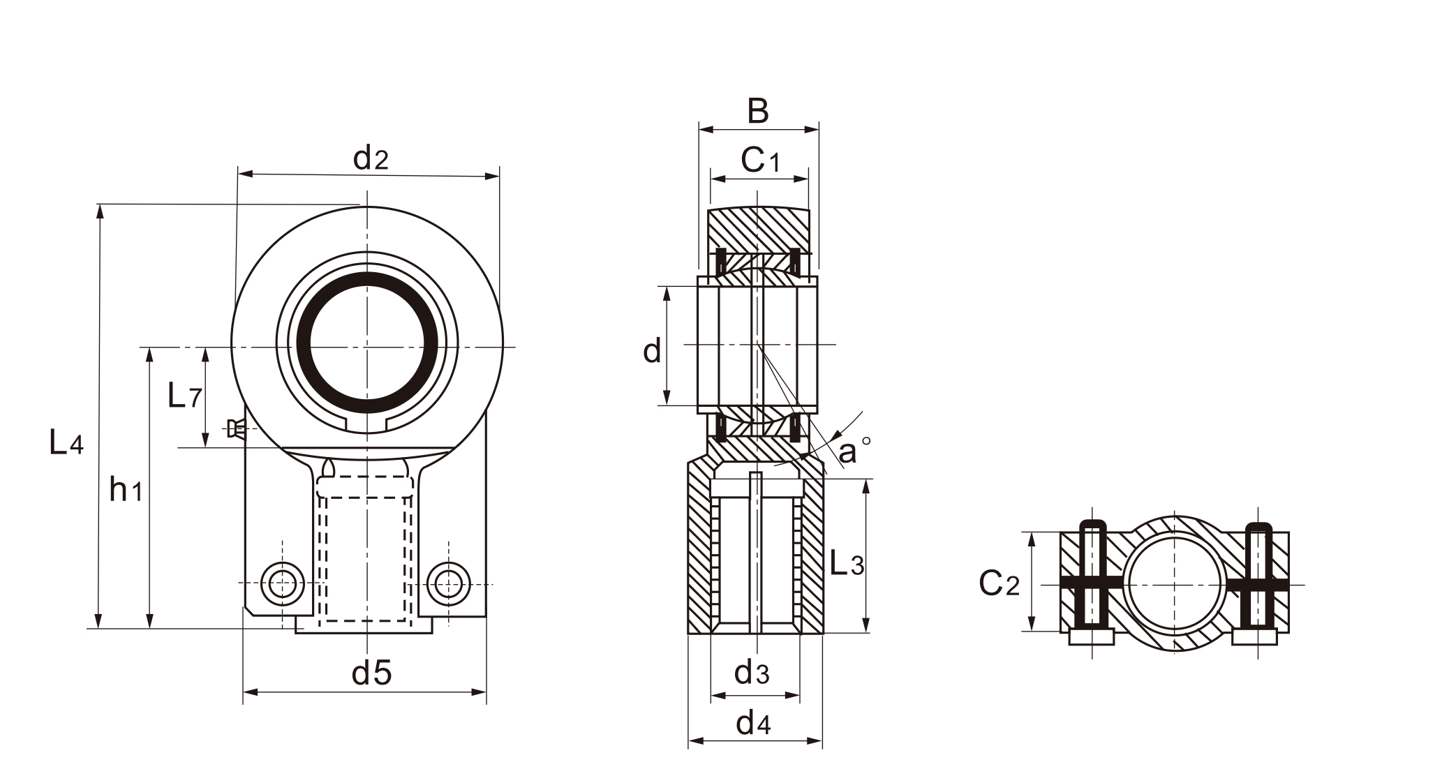 Проушина GIHN-K 16 LO