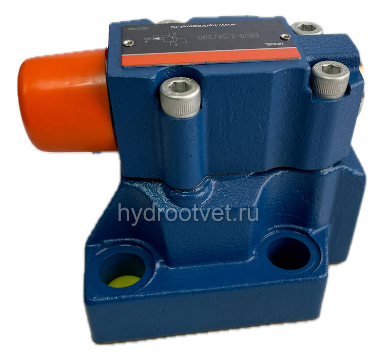 DB20-2-5X/315X - Предохранительный клапан Ду25 с давлением настройки до 315 бар, управление - X - внешний