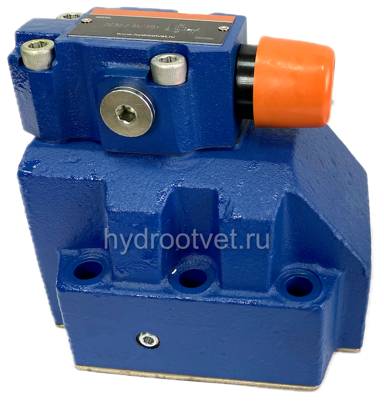 DZ30-2-5X/200XY - Клапан последовательности непрямого действия Ду32, с обратным клапаном с давлением регулировки до 200 бар, каналы управления X и Y - внешние