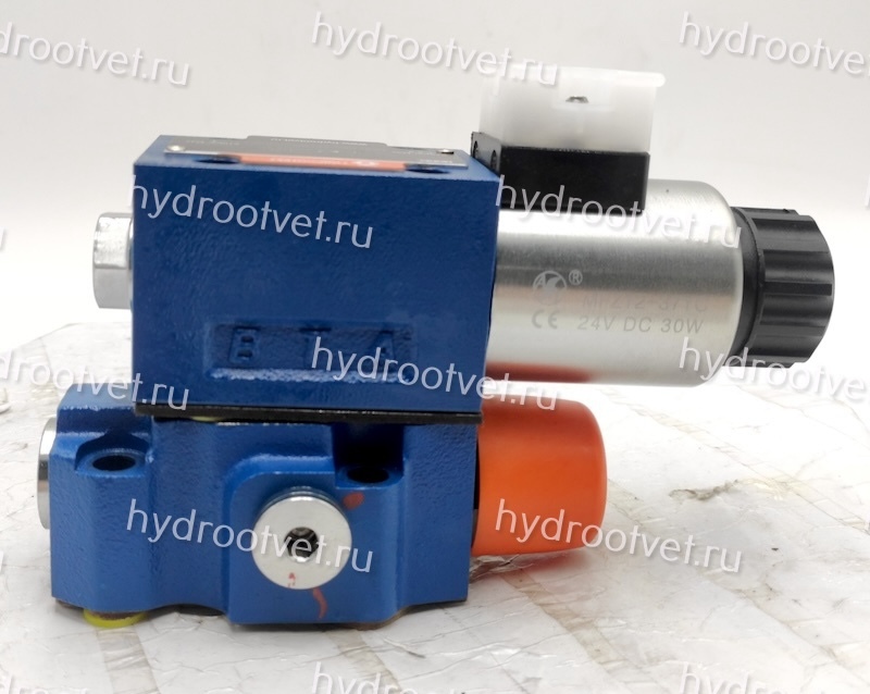 DBWC30B2-5X/315CG24N9K4 - Предохранительный клапан (картридж Ду32 с пилотным управлением) с давлением настройки до 315 бар, управление - X и Y - внутренние с разгрузкой B = открыт с электроуправлением G24