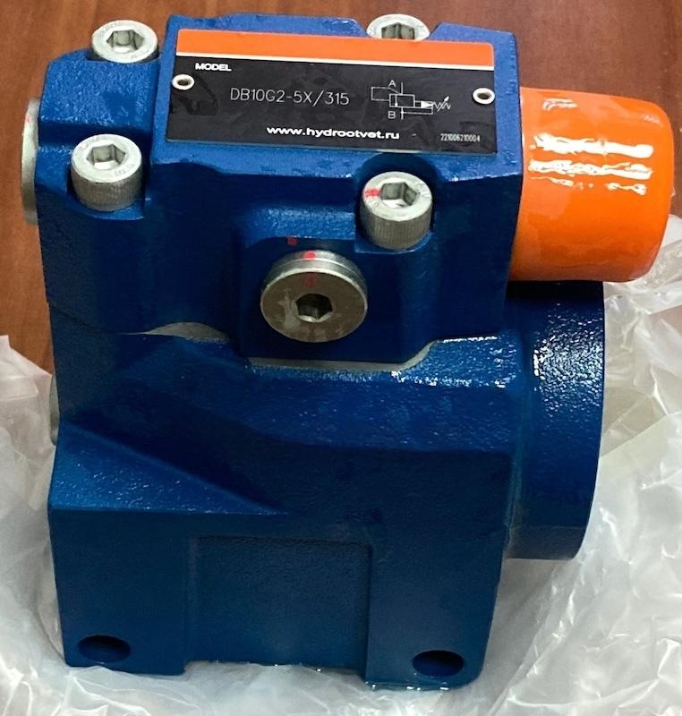 DB10G2-5X/100 - Предохранительный клапан Ду10 с давлением настройки до 100 бар, управление - X и Y - внутренние