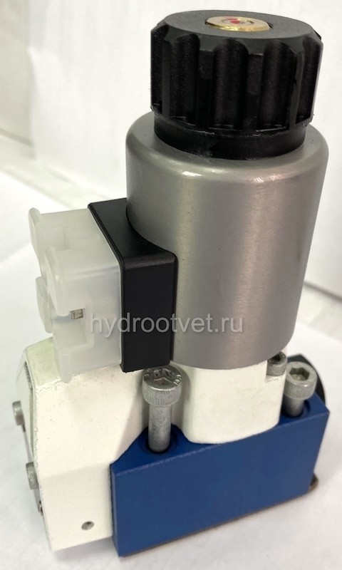 M-3SEW6C3X/420MG24N9K4/P - Гидрораспределитель седельного типа Ду 6 с электроуправлением на 420 бар, схема C, обратный клапан - P = встроенный