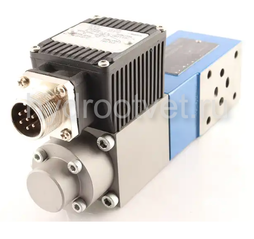 ZDBEE6VP2-1X/200G24K31M - Пропорциональный предохранительный клапан Ду6 (расход до 30 л/мин), давление регулировки до 200 бар, встроенные усилитель = есть, монтаж - модульный