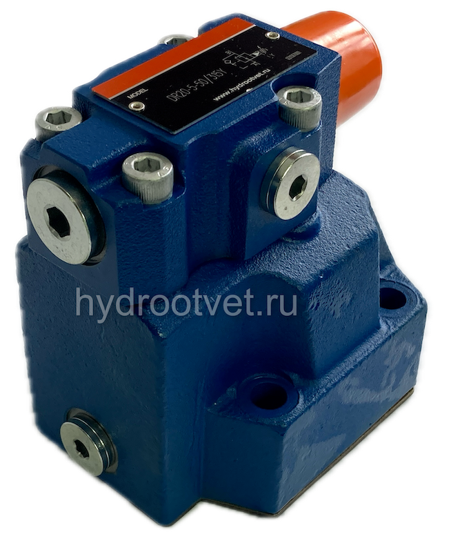 DR20-5-5X/200Y - Редукционный клапан непрямого действия Ду20 с обратным клапаном с давлением регулировки до 200 бар