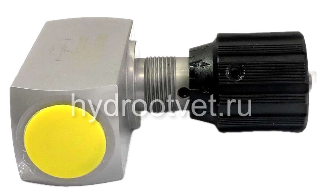 DRV12-1-10/V - Дроссель трубного монтажа c рукояткой, G1/2, обратный клапан - есть