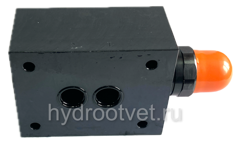 DBDS20P1X/50 - Предохранительный клапан прямого управления Ду20, давление регулировки до 50 бар, тип монтажа - на плиту, элемент регулировки S = винт