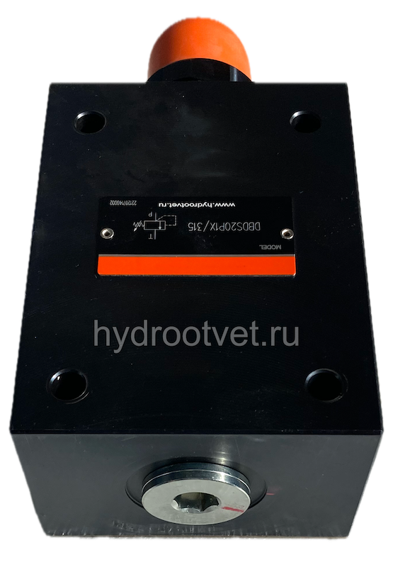 DBDS10P1X/400 - Предохранительный клапан прямого управления Ду10, давление регулировки до 400 бар, тип монтажа - на плиту, элемент регулировки S = винт