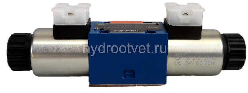 4WE6J61/CG12N9K4 - Гидрораспределитель золотниковый Ду 6 с электроуправлением, схема J (34), электроуправление G12, возврат - пружинный