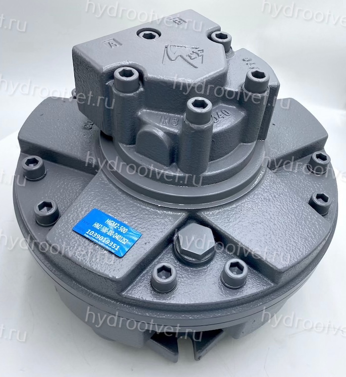HGM2-500 - Гидромотор радиально-поршневой нерегулируемый, высокомоментный, эксцентриковый вал, рабочий объем 493 см3, номинальное давление 250 бар