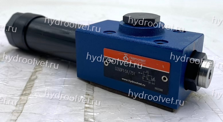 DZ6DP1-5X/75Y - Клапан последовательности Ду 6 прямого действия, давление регулировки до 75 бар, обратный клапан - есть, каналы управления Y - внешний