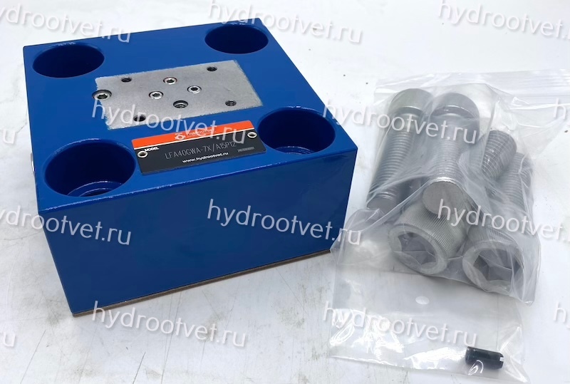 LFA40GWA-7X/ - Крышка для логического клапана, типоразмер Ду40 функционал - GWA = крышка со встроенным клапаном ''ИЛИ'' под установку распределителя Ду6, три выхода X, Z1 и Y, внешний канал X - нет, уплотнение NBR