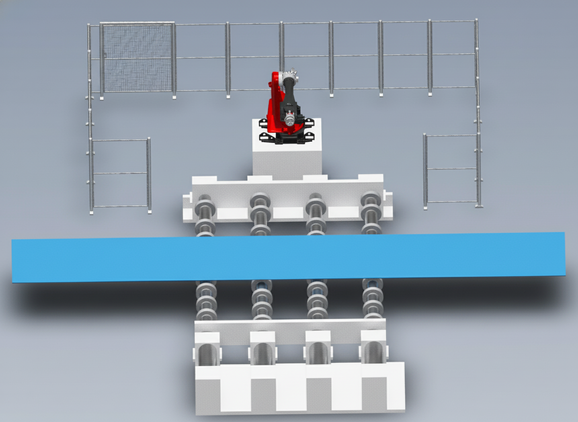 Маркировщик раскатов в линии стана 5000