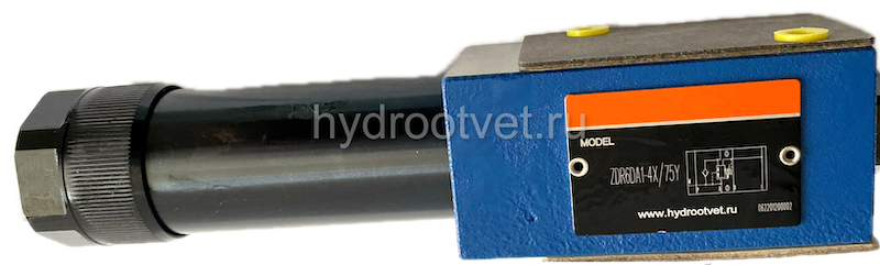 ZDR6DP1-4X/210YM - Редукционный клапан Ду 6 трехлинейный модульного монтажа с давлением регулировки до 210 бар, регулирует в канале P, обратный клапан - М = нет