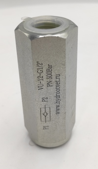 VU-12-G1/2 - Обратный клапан на высокое давление, резьба G1/2"
