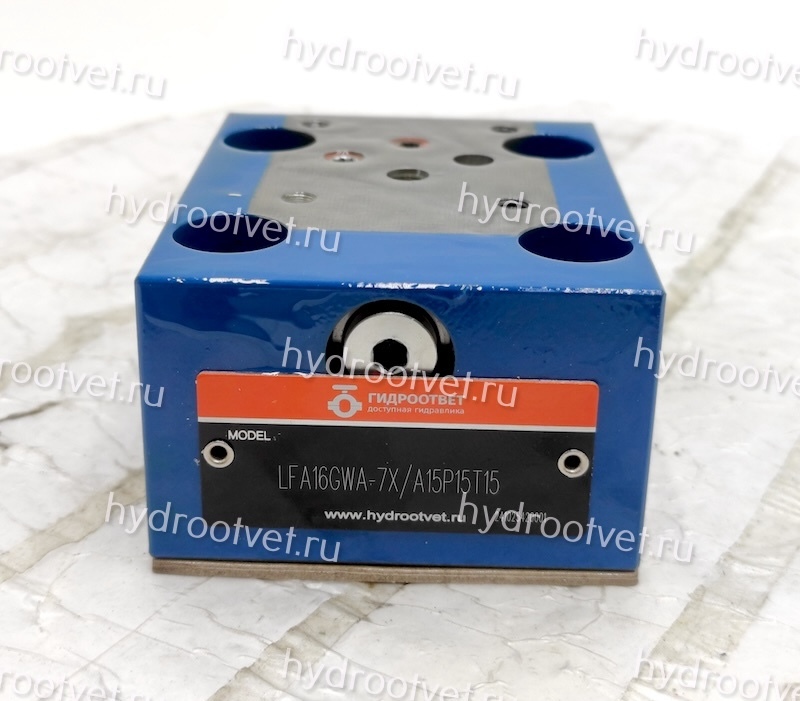 LFA16GWA-7X/ - Крышка для логического клапана, типоразмер Ду16 функционал - GWA = крышка со встроенным клапаном ''ИЛИ'' под установку распределителя Ду6, три выхода X, Z1 и Y, внешний канал X - нет, уплотнение NBR