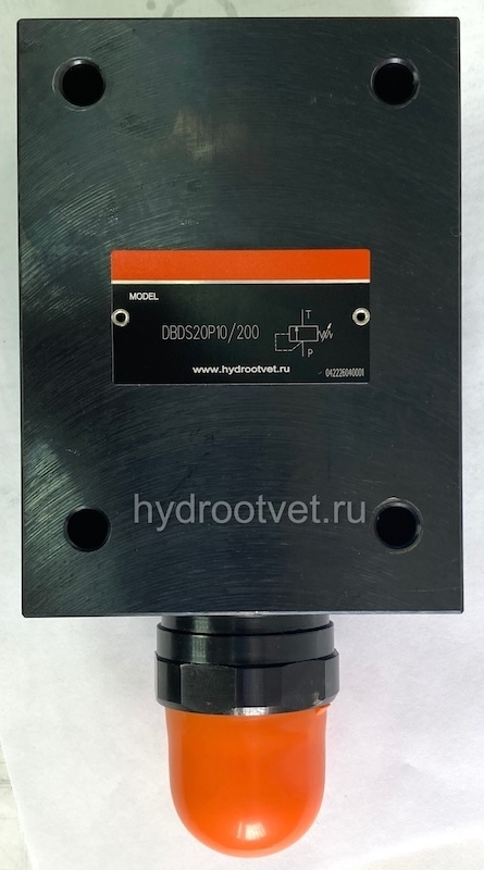 DBDS20P1X/50 - Предохранительный клапан прямого управления Ду20, давление регулировки до 50 бар, тип монтажа - на плиту, элемент регулировки S = винт