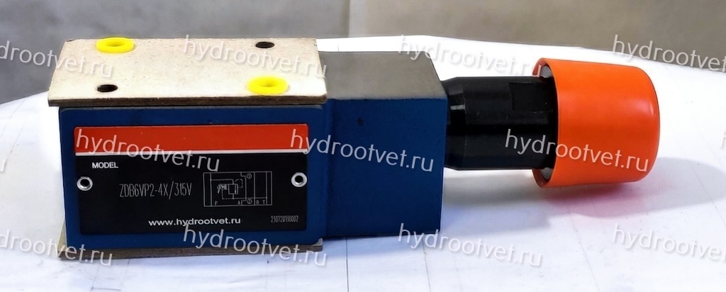 ZDB6VP2-4X/315V - Предохранительный клапан Ду 6 модульного монтажа с давлением регулировки до315 бар, в каналах P → T