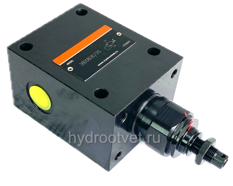 DBDS8G1X/315 - Предохранительный клапан прямого управления Ду8, давление регулировки до 315 бар, тип монтажа - резьбовой, элемент регулировки S = винт