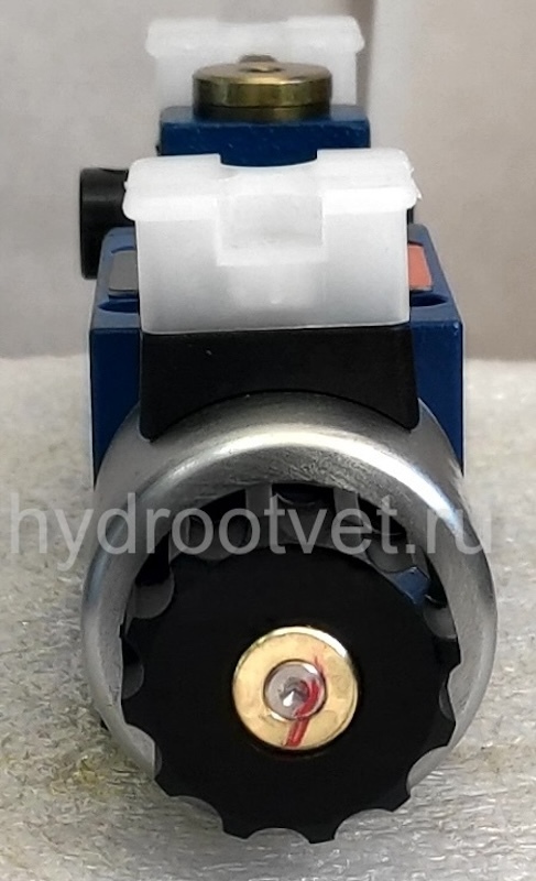 4WEMM6F6X/CG24N9Z4 - Гидрораспределитель золотниковый Ду6 с электрическим и ручным управлением от рычага, схема F (54), электроуправление G24, возврат - пружинный