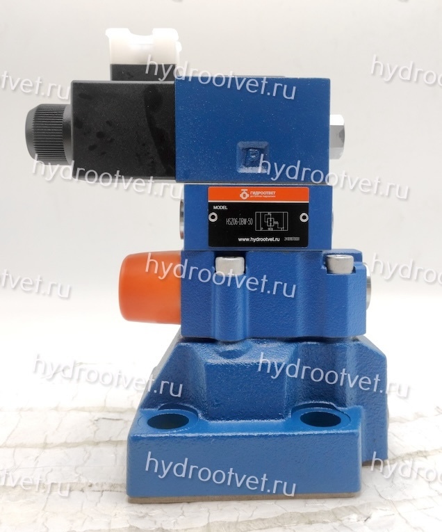 DBW20A2-5X/315YCW220-50N9K4 - Предохранительный клапан Ду25 с давлением настройки до 315 бар, управление - Y - внешний дренаж с разгрузкой A = закрыт с электроуправлением W220