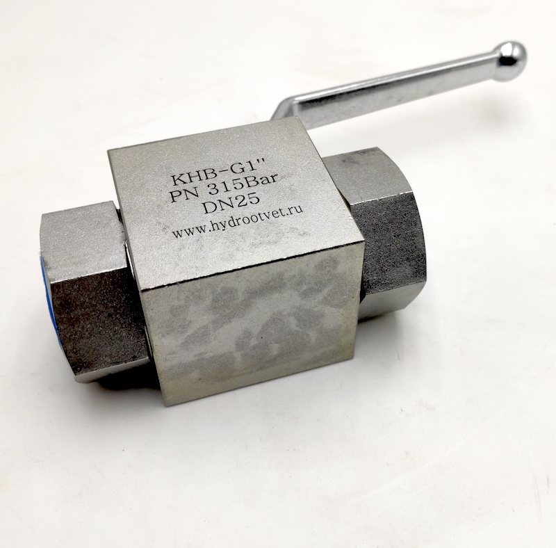 KHB-G1-1111-01-1 - Шаровой кран 2/2 на высокое давление, резьба G1''