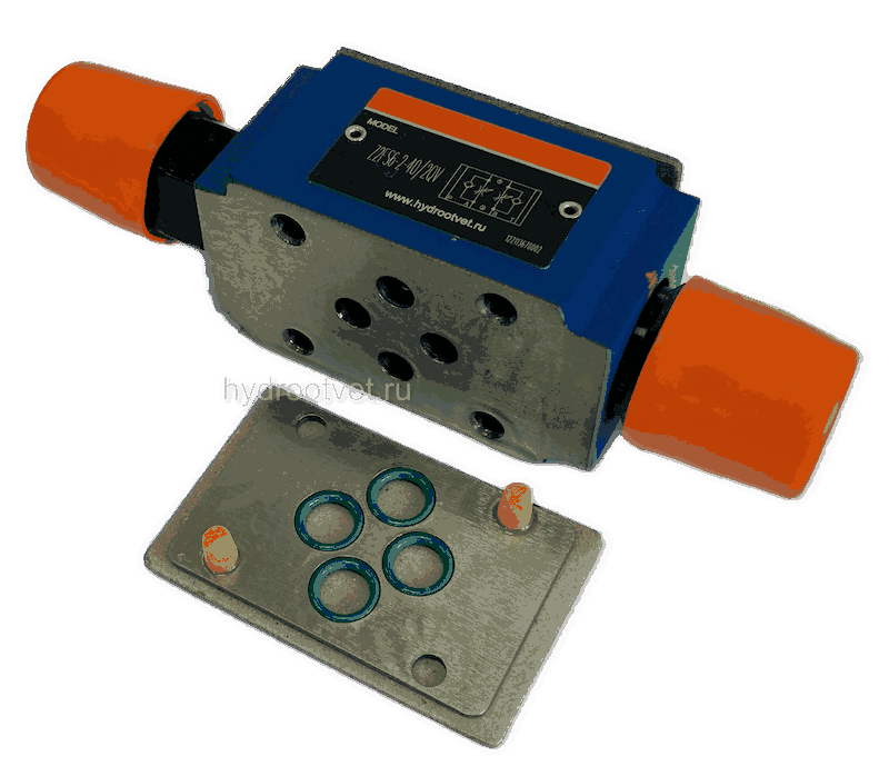 Z2FS6-2-4X/2QV - Дроссель Ду 6 модульного монтажа, в канале А и В, настройка 2Q = Стандартная