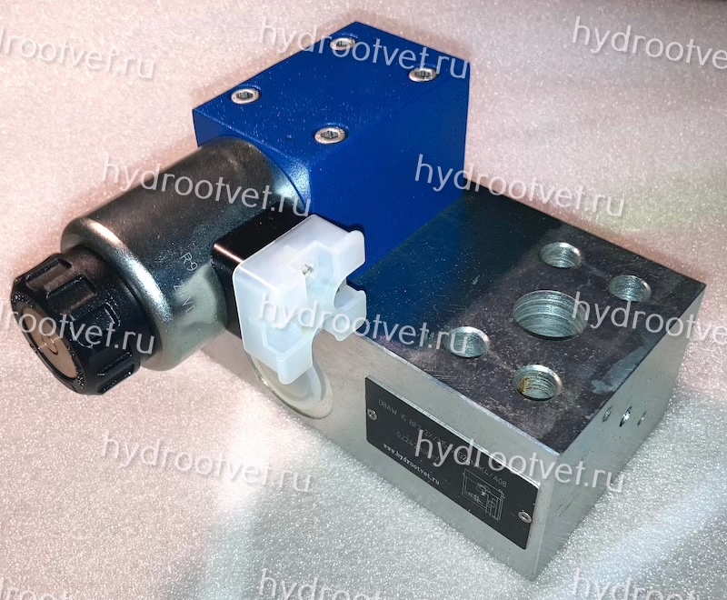 DBAW15BF2-2X/315-6EG24N9K4 - Предохранительный блок насоса Ду16 с давлением настройки до 315 бар, с разгрузкой B = открыт с электроуправлением G24