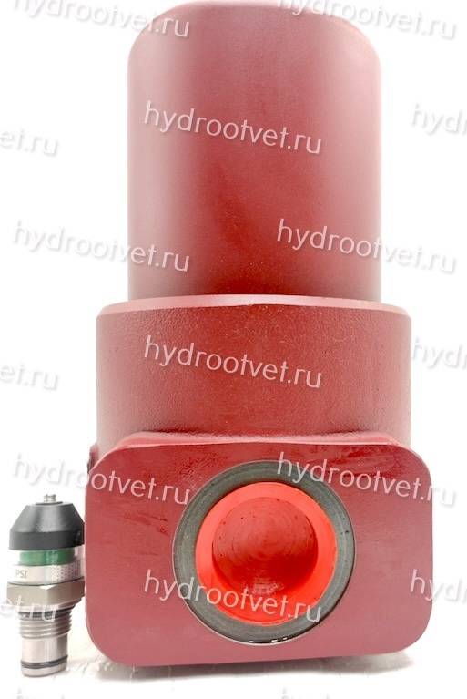 WKDFBN/HC240G10B1.1 - Напорный фильтр гидравлический одинарный модели DF тонкость фильтрации 10 мкм, типоразмер 240, вид присоединения: резьба G11/4, материал корпуса - чугун, рабочее давление до 420 бар, визуальный индикатор загрязнения