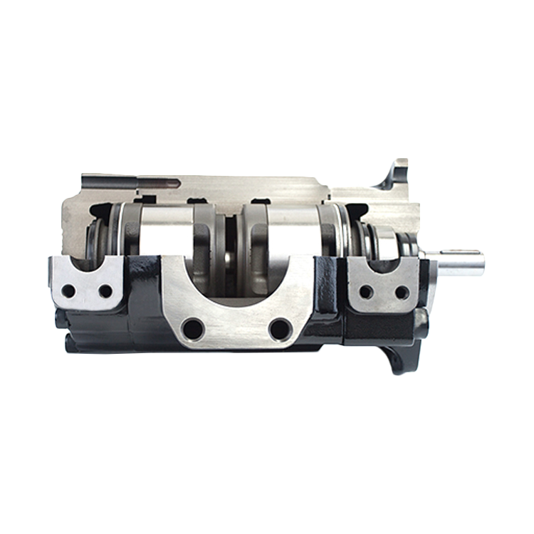 T6CCB22B171R00C100 - Пластинчатый нерегулируемый двухпоточный насос серии T6CC с рабочим объемом 70+58 см3