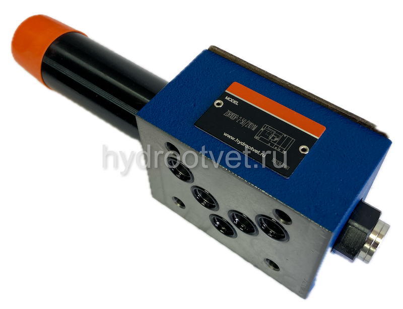 ZDR10DP2-5X/75YM - Редукционный клапан Ду 10 трехлинейный модульного монтажа с давлением регулировки до 75 бар, в канале P, обратный клапан - М = нет