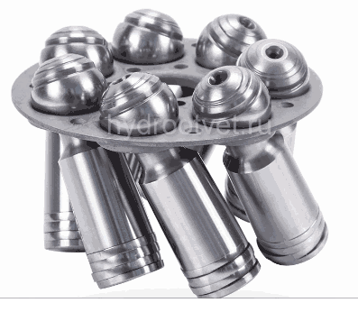 A2FM200 RING PISTON SET(ONE SET=7PCS) - Набор поршней с подпятниками (в одном наборе 7 шт.)