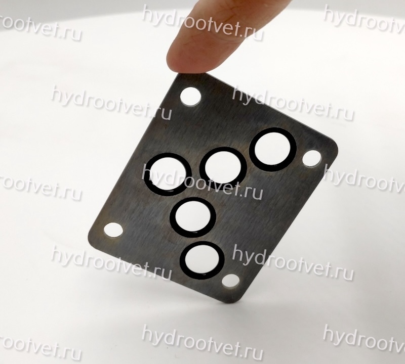 O-ring plate for Z2FS10 NBR - Пластина-проставка с уплотнительными кольцами под ISO 4401-05 (СЕТОР05), материал NBR