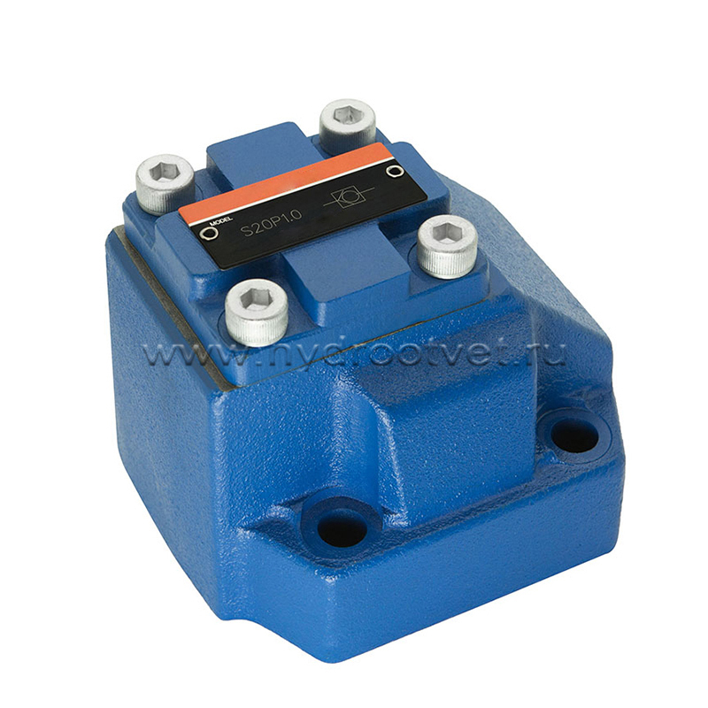 S10P2-10/ - Обратный клапан для монтажа на плиту Ду10, давление открытия 1,5 бар, уплотнение NBR