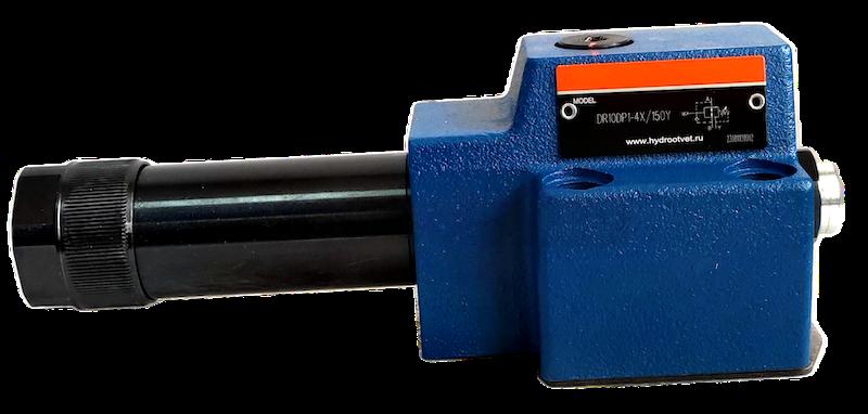 DR10DP1-4X/75YM - Редукционный клапан Ду 10 трехлинейный, прямого действия с давлением регулировки до 75 бар, 1 = рукоятка, обратный клапан - М = нет