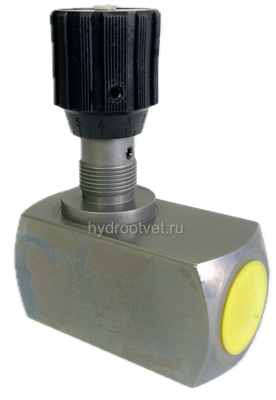 DV16-1-10/V - Дроссель трубного монтажа c рукояткой, G3/4, обратный клапан - нет