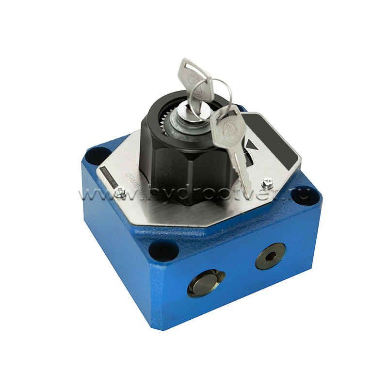 2FRM10-2X/50L - Регулятор расхода Ду10 для монтажа на плиту, номинальный расход 50 л/мин, регулировка компенсатора - нет