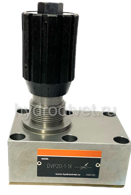 DVP20-1-10 - Дроссель двухсторонний на плиту c рукояткой, Ду20