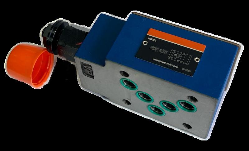 ZDB10VB2-4X/50V - Предохранительный клапан Ду 10 модульного монтажа, давление регулировки 50 бар, в каналах B → T