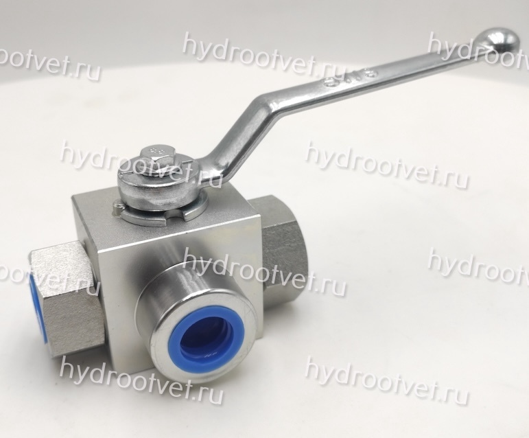 KHB3K-G1/2-L-1111-01-1 - Шаровой кран 3/2 на высокое давление, резьба G1/2"