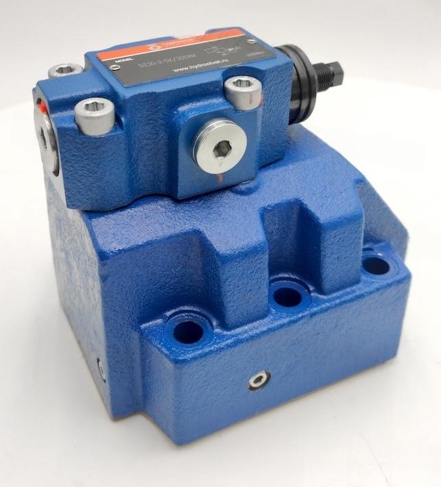 DZ30-2-5X/200 - Клапан последовательности непрямого действия Ду32, с обратным клапаном с давлением регулировки до 200 бар, каналы управления X и Y - внутренние