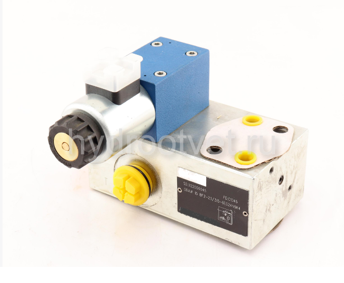 DBAW15BF2-2X/200-6EG24N9K4 - Предохранительный блок насоса Ду16 с давлением настройки до 200 бар, с разгрузкой B = открыт с электроуправлением G24