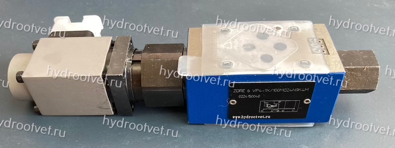 ZDRE6VP2-1X/50MG24K4M - Пропорциональный редукционный клапан Ду6, давление регулировки до 50 бар, монтаж - модульный