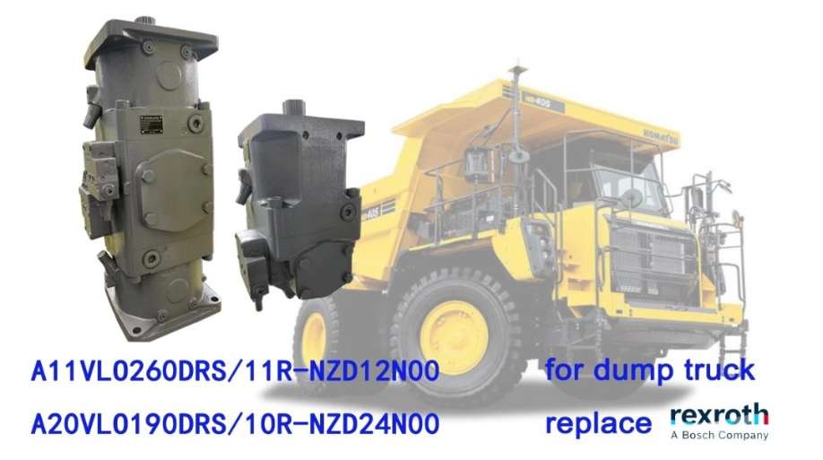 A20VLO190DRS/10R-NZD24N00 - Насос для БЕЛАЗа - насос аксиально-поршневой сдвоенный нереверсивный регулируемый с наклонной шайбой для незамкнутой гидросистемы, рабочий объем 190+190 см3, DRS = регулятор давления с LS управлением, номинальное давление 350 б